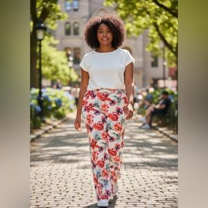 Wide legged dress pants